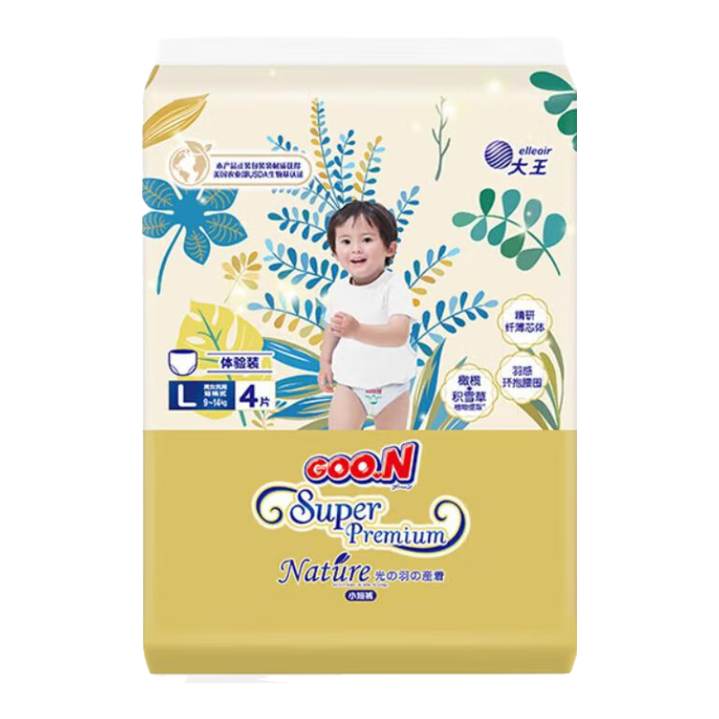 ���ڲ�����������GOO.N�������±�֮Դ������Ӥ��С�̿㳬��͸����ʪ ������L4Ƭ(9-14kg)