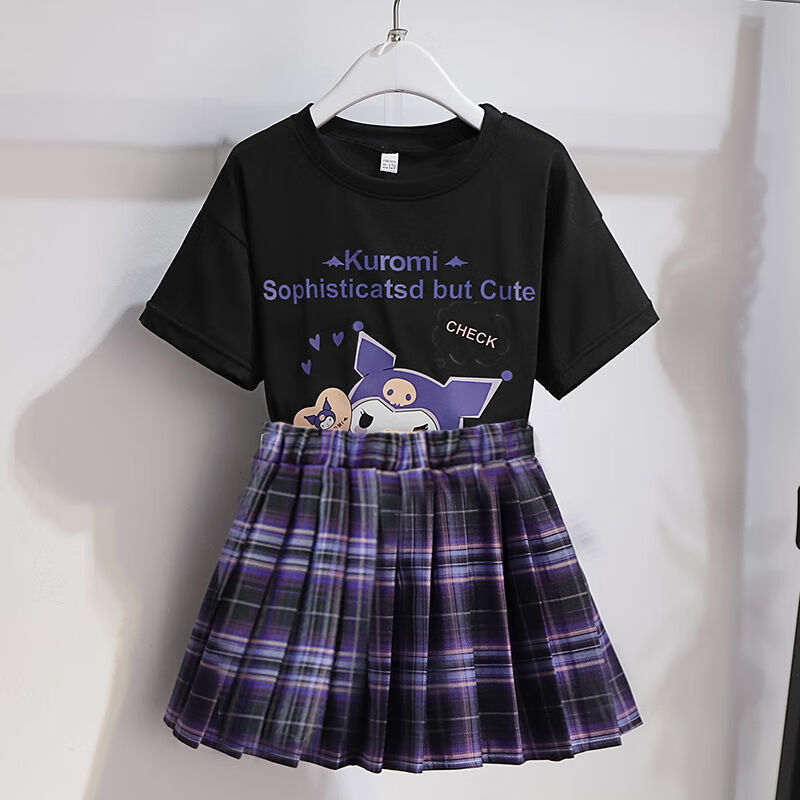 魅无尚闺蜜装夏季两人裙子宽松jk制服裙套装夏装小学生亅k霸气 红色