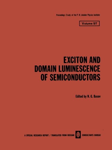 预订 exciton and domain luminescence of semiconductors