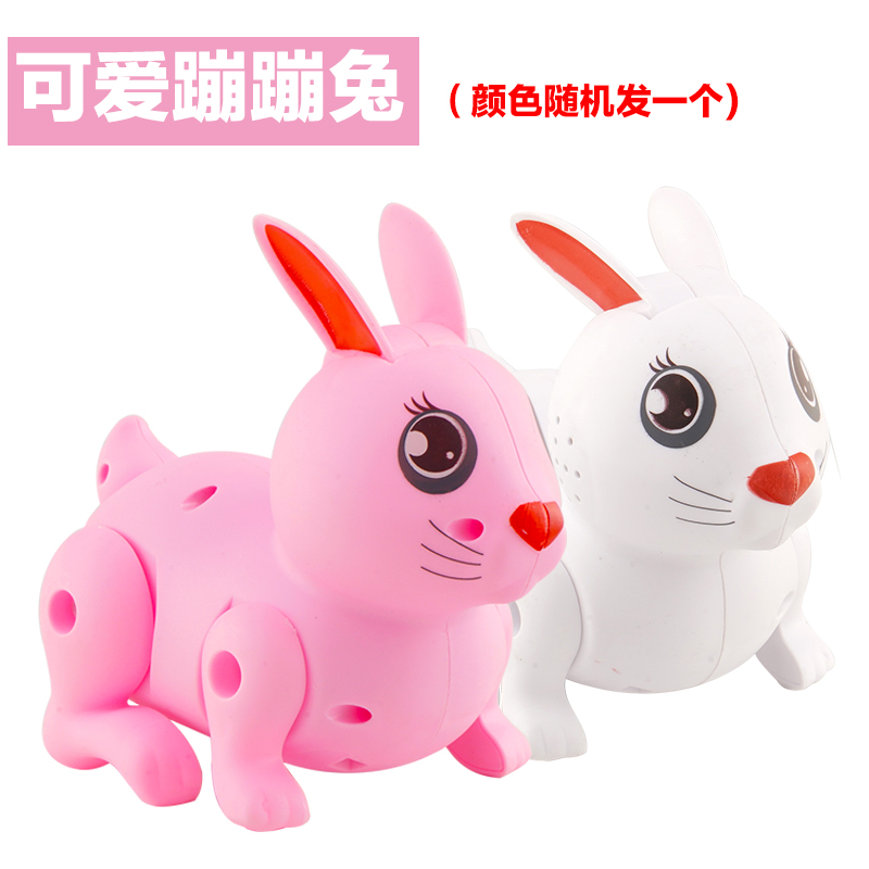 会蹦蹦跳跳萌宠物小白兔子宝宝行走男生女孩3-10周岁儿童电动玩具国庆