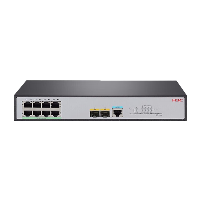 华三（H3C）S5130V2-10P-LI 8口千兆电+2千兆光纤口替代S5120V3-10P-LI 弱三层网管企业级以太网交换机 企业网络集线器交换器 网线分线器分流器