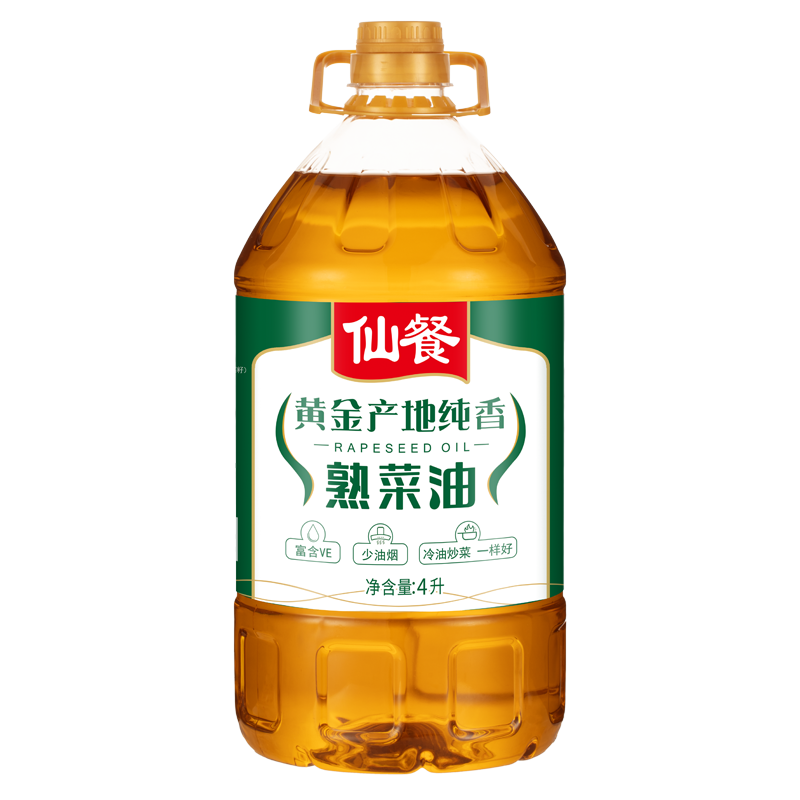 仙餐 特香菜籽油 4L