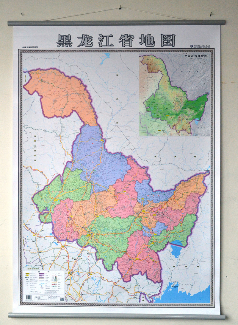中国分省地图系列 黑龙江省地图(超全开膜)