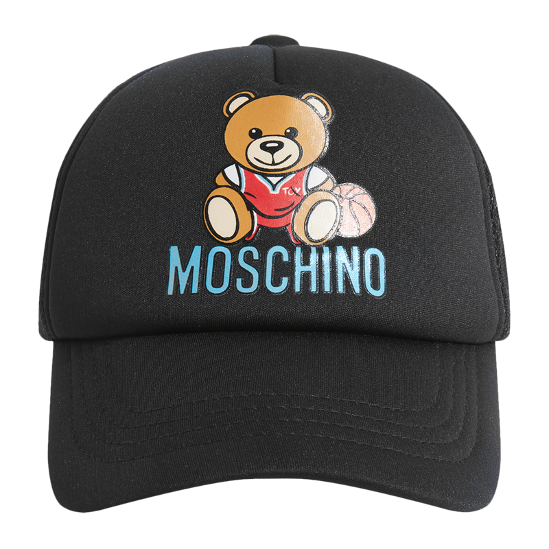 莫斯奇諾（moschino）兒童小熊印花鴨舌帽 HUX01M LDA37 1 黑色 58