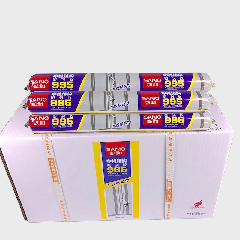 三和玻璃胶tb781中性耐候结构密封胶防水硅酮胶 三和tb781l黑色结构胶