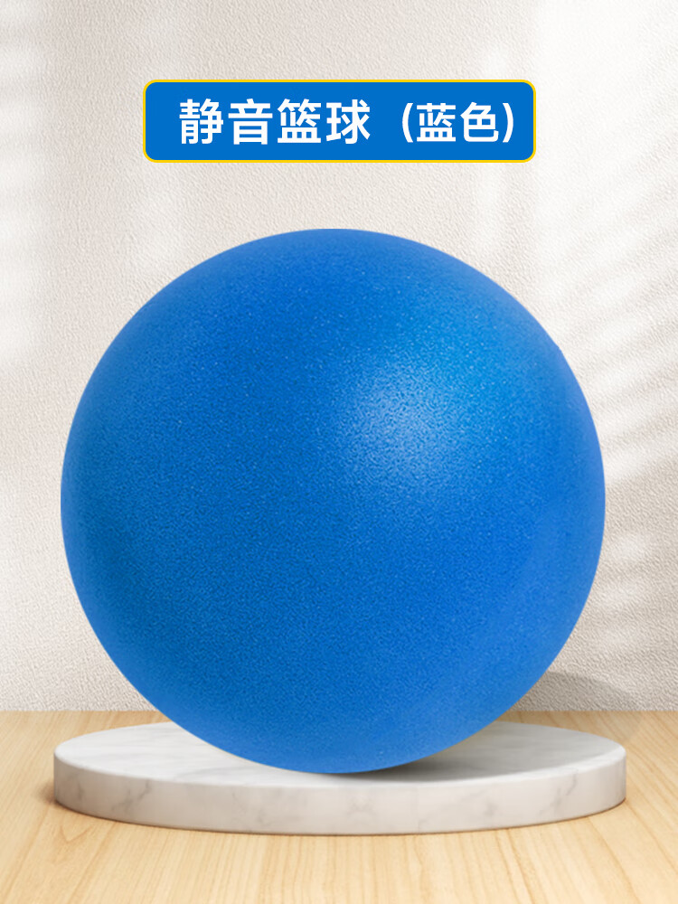 球七号加篮筐球训练篮球加球框成人室内家庭儿童专业 蓝色篮球网兜