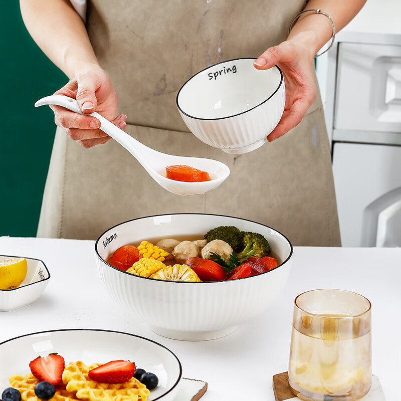 裕行餐具套装碗碟套装真实使用感受,真相揭秘入手感受