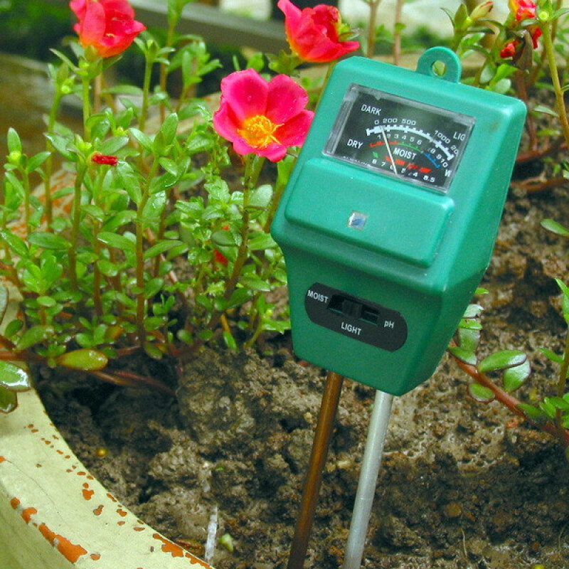 中掌柜3合1花园植物花盆检测仪 ph测试仪土壤水分湿度测试仪传感器