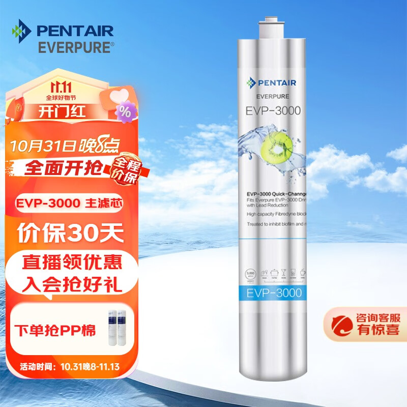 爱惠浦（Everpure）家用净水器直饮机主滤芯 EVP-3000 主滤芯怎么看?