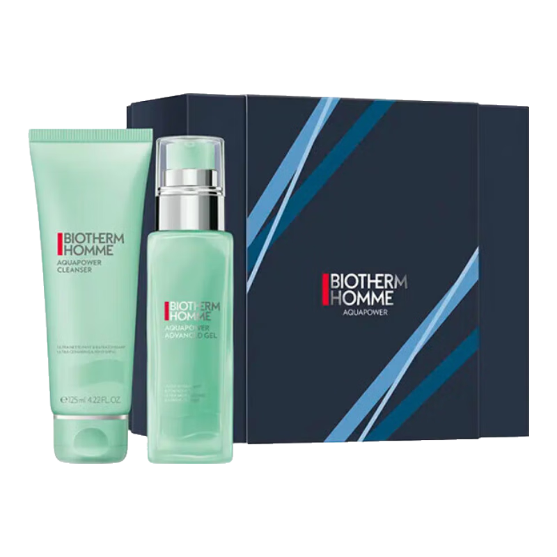 碧歐泉（BIOTHERM）男士保濕乳液75ml+潔面125ml保濕提亮控油男生生日禮物套裝