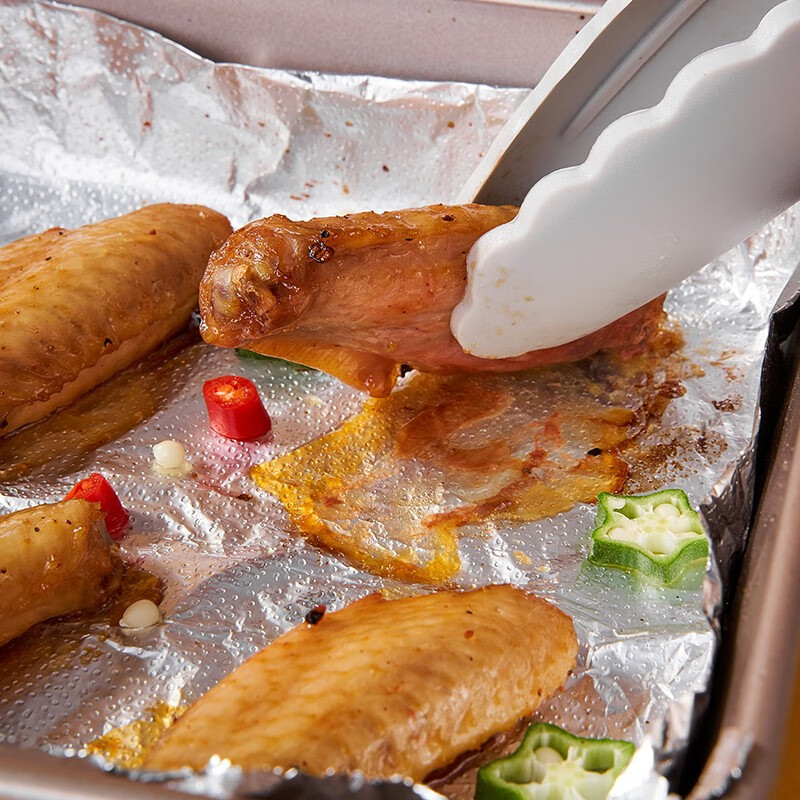 杰凯诺(jekero)锡箔铝箔纸片家用烧烤盘烘焙烤箱用抽取式锡纸 30*27cm