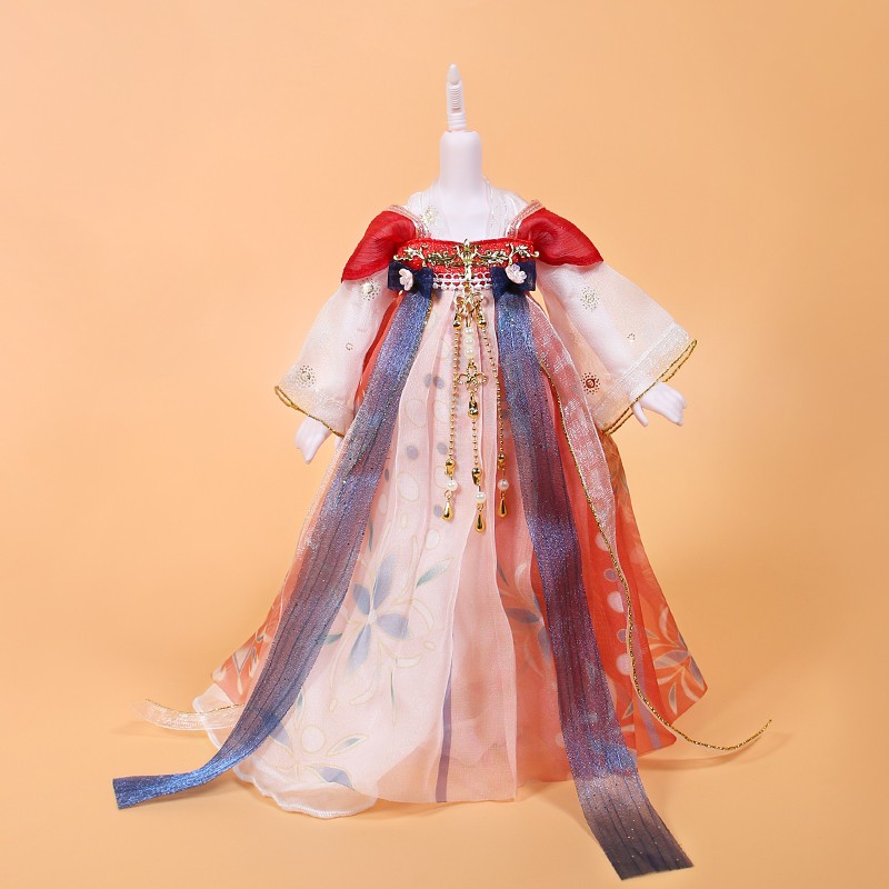 德必胜小天使玩具娃娃换装衣服套装30厘米bjd娃衣六分胖子体古装汉服