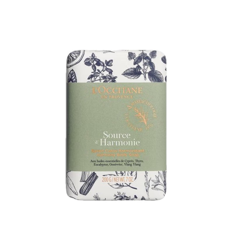 歐舒丹（L'OCCITANE）沐浴皂身體香皂百里香依蘭桉樹清新香氣溫和清潔嫩滑 only 200g