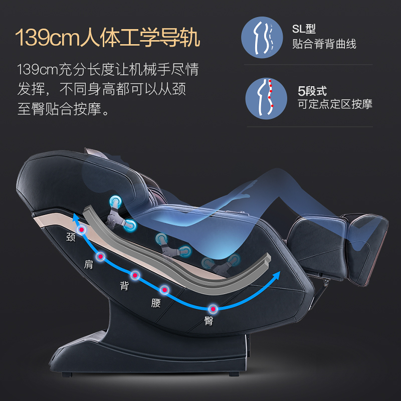 【上市集团】奥佳华按摩椅小家智能生态AI语音智能家用全身电动按摩沙发椅精选推荐7688解疲大管家 深空灰