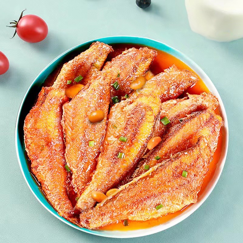 馋渔喵黄花鱼罐头即食鱼罐头下饭菜非带鱼段罐头麻辣海鲜 (香辣味