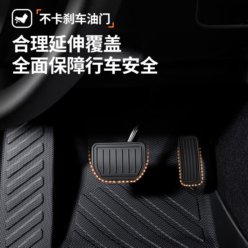 车丽友专用于2024款岚图知音脚垫tpe全包围地毯丝圈长续航四驱电动汽车 【柔软舒适】TPE脚垫+星空毯黑