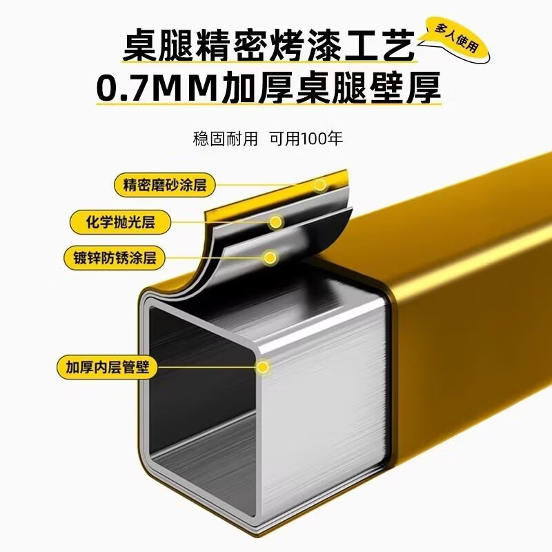 MAKI zaza户外运动天幕帐篷精致防晒便携野餐露营 折叠蛋卷桌 黑色