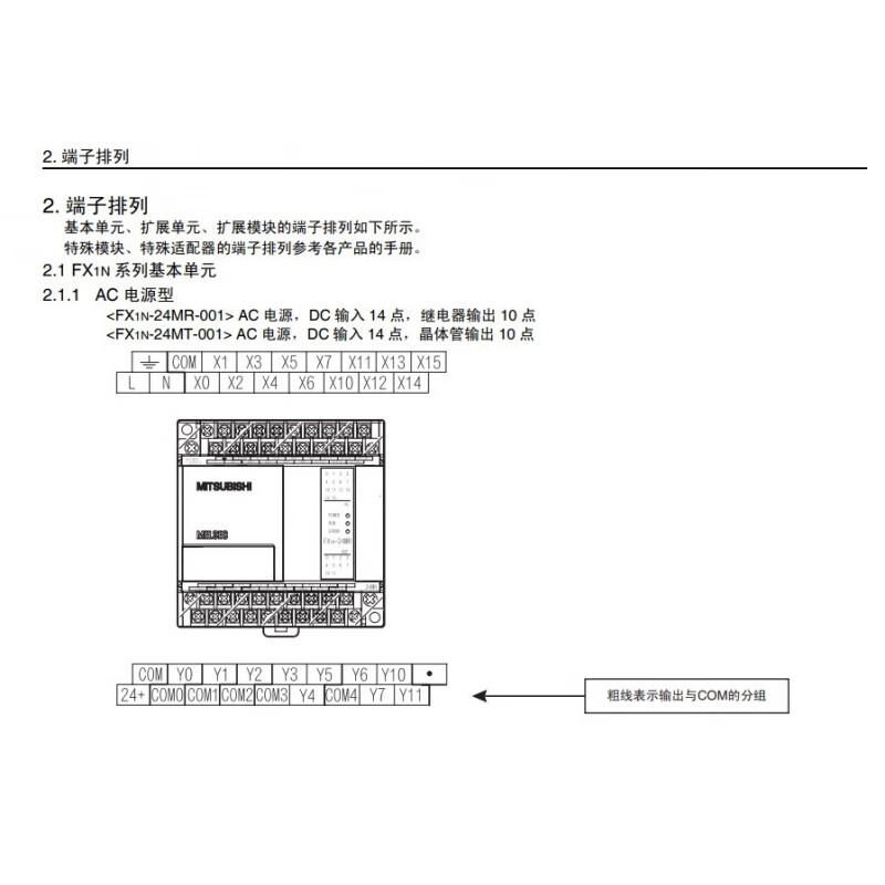 三菱plc编程控制器 fx1n-60mr-001 60mt 40mr 40mt 24mt 台版fx1n