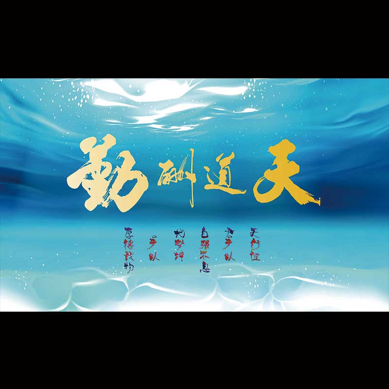 勋狸粑鱼缸背景纸3d立体高清水族箱壁纸天道酬勤贴纸造景自粘墙纸定制