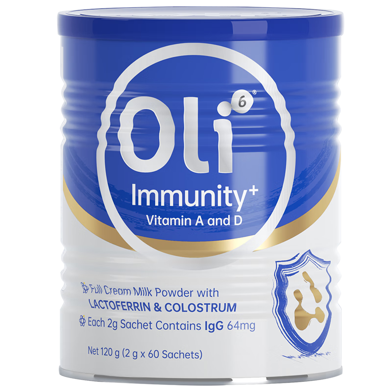 Oli6乳铁蛋白儿童强免疫婴幼儿提免疫球蛋白粉乳清蛋白120g澳洲进口