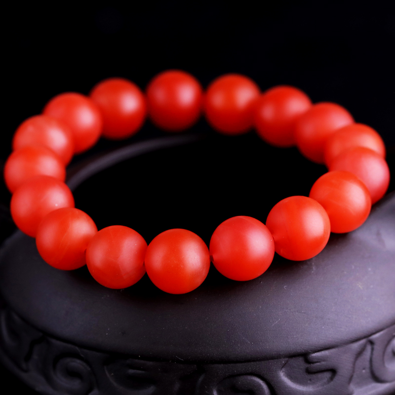 石玥珠宝收藏级保山南红玛瑙手串手链本命年礼物n男女士款水晶玛瑙11