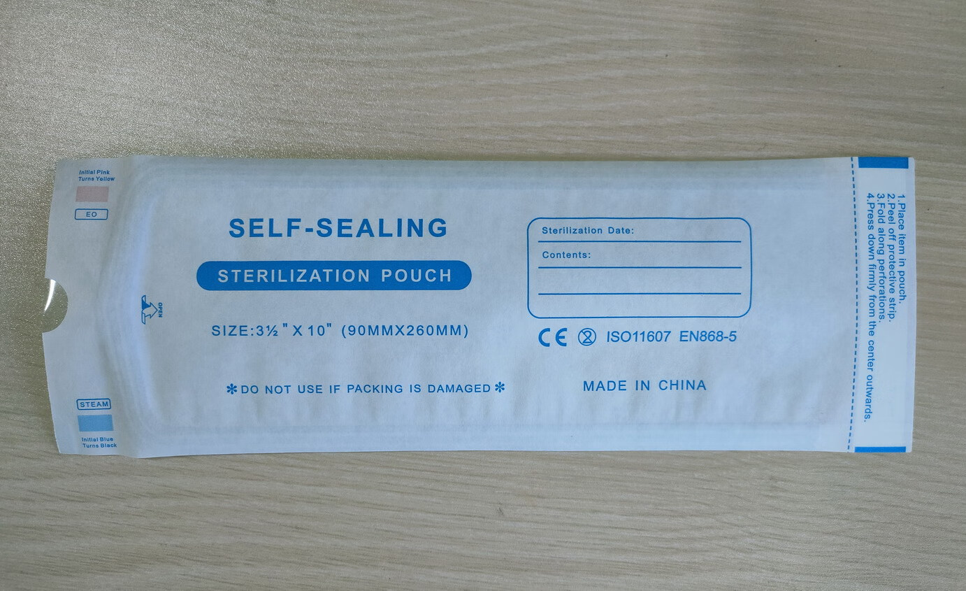 赞璐桐自封式灭菌包装袋,蒸汽消毒自封袋,高温灭菌呼吸袋,灭菌纸塑袋