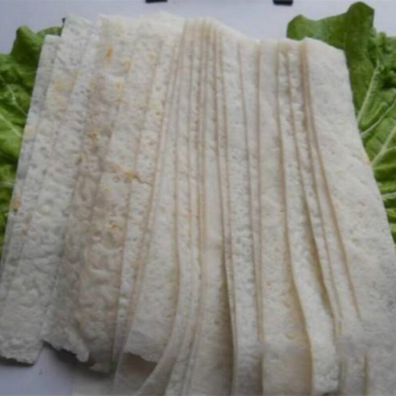 虎钢馋湖北恩施特产利川农家自制宽豆皮手工制作特色小吃火烙米豆皮