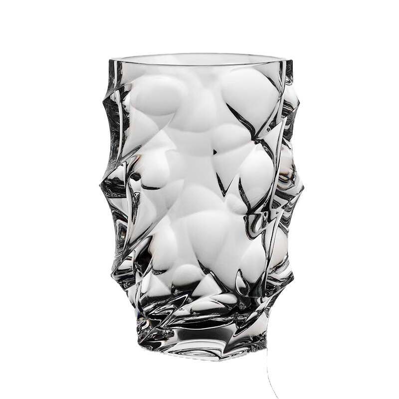 BOHEMIA捷克進(jìn)口水晶玻璃花瓶 透明北歐簡約輕奢插花擺件創(chuàng)意ins客廳餐桌 surf花瓶