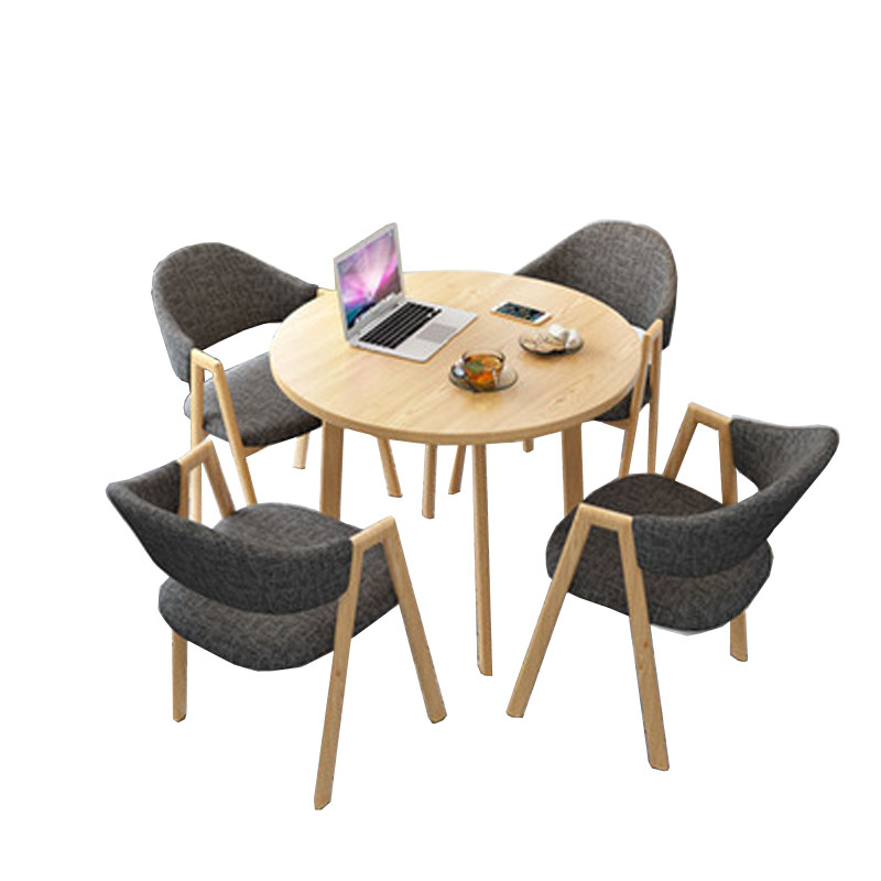 奈高小桌子圆桌圆形洽谈桌小圆桌接待咖啡桌阳台休闲桌椅(可定制颜色)