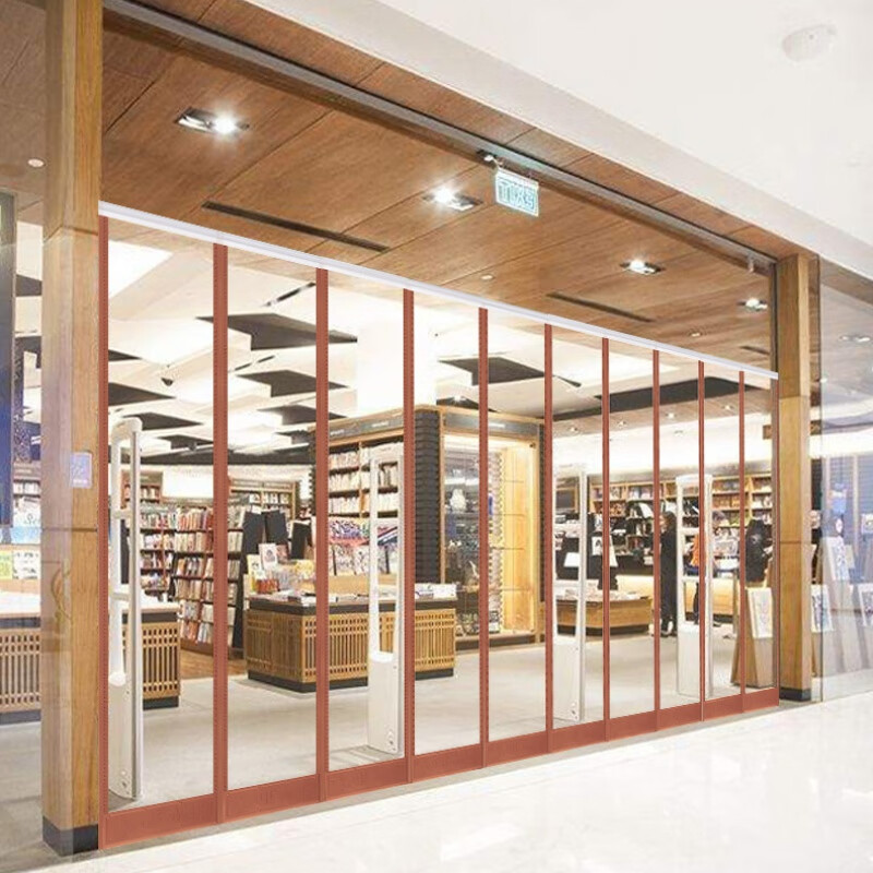 蕾宁磁吸门帘空调防走挡冷气防风隔断帘子挡风农村家用塑料透明皮挂帘 宽40厘米厚1.6毫米加配重@ 高2米/片@