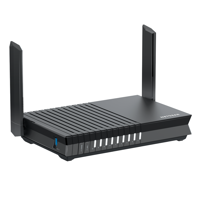 网件（NETGEAR）RAX20 AX1800 5G双频四核/WiFi6高速路由器/USB3.0/认证翻新-工业