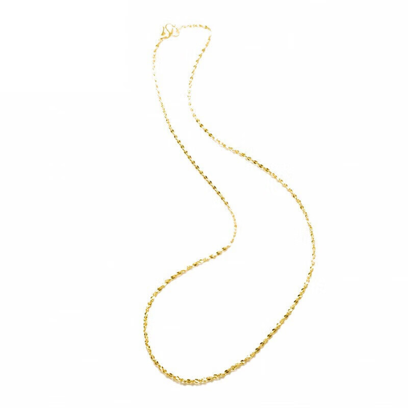 菜百首饰 黄金项链 足金满天星黄金项链 计价 约3.25克约40厘米