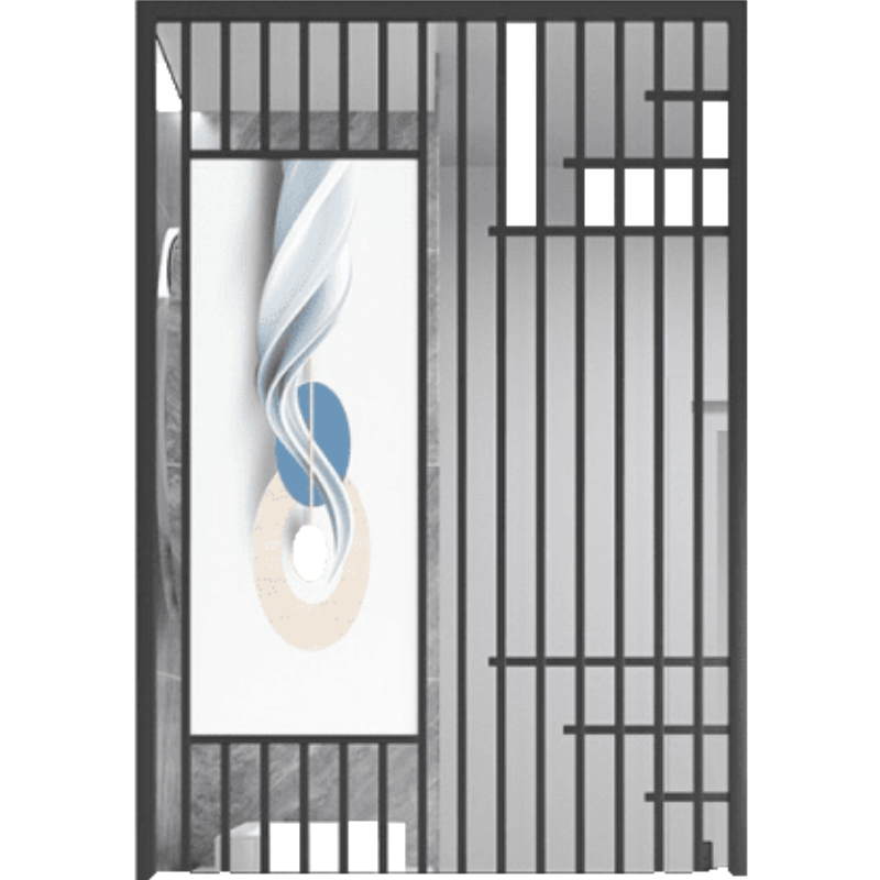 桢知 不锈钢屏风隔断轻奢 现代简约入门玄关 客厅餐厅铁艺隔断装饰 【不锈钢定制】每平方