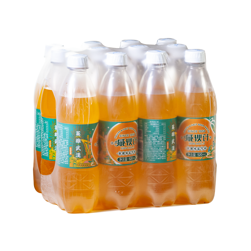 咸伙計 鹽汽水香橙味 飲料 520ml*12瓶 整箱