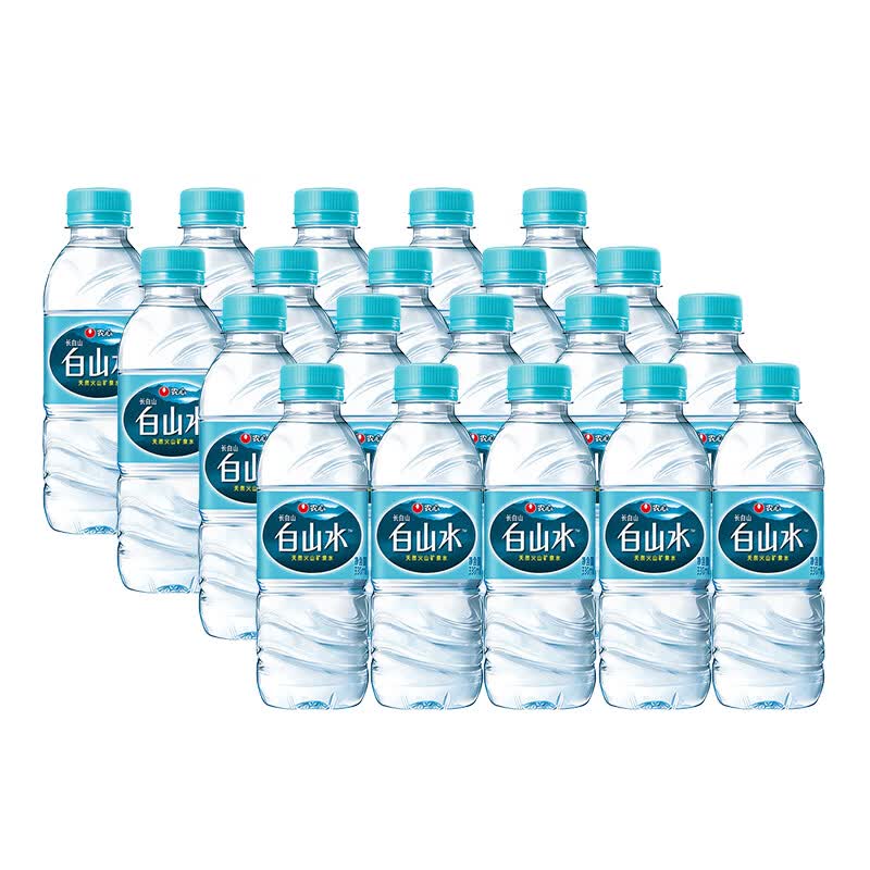农心白山水 330ml*20瓶整箱小瓶 长白山矿泉水饮用水口感清爽甘甜 330