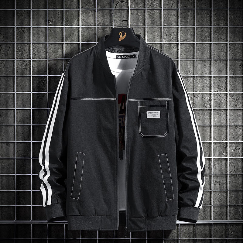 【品牌服饰】潮牌棒球服男2022春秋季新款夹克衫韩版潮流帅气休闲外套