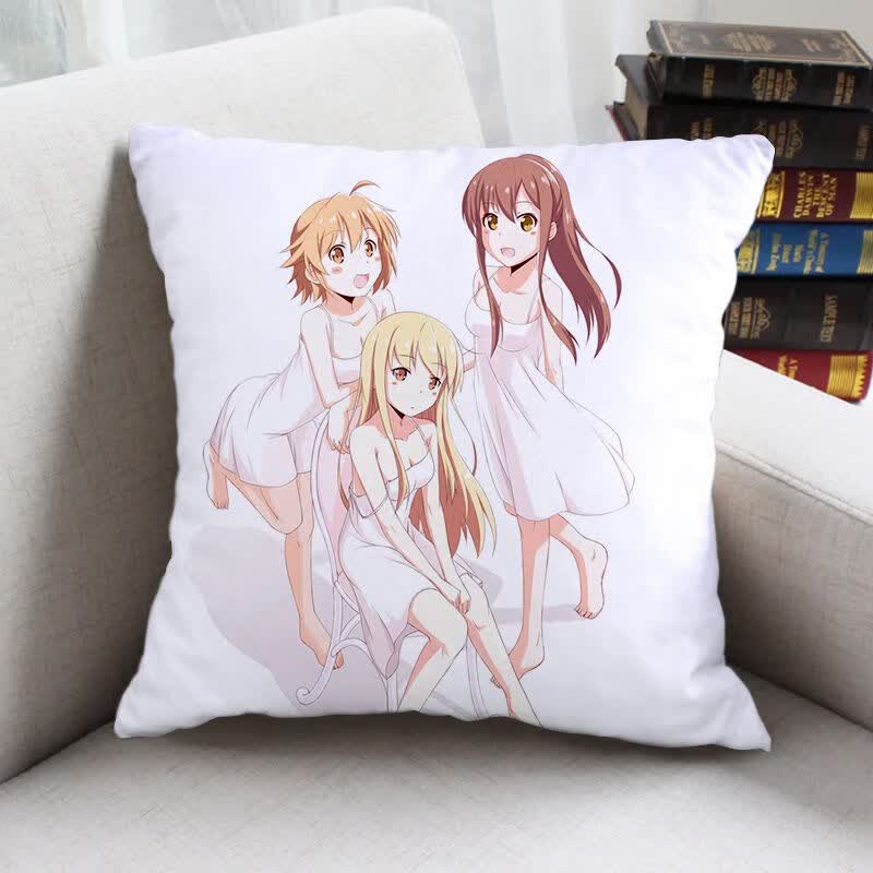 益而思樱花庄的宠物女孩  抱枕椎名真白周边动漫青山七海靠枕双面