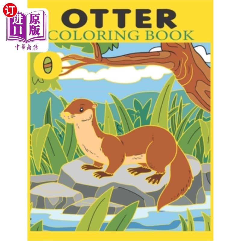 book: easy and activity otter coloring book for kids ag 水獭着色