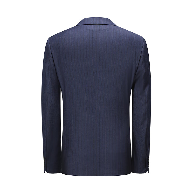 MAYOR男装 Loro piana150支全羊毛面料条纹西服上衣 深蓝 175A (175/96A)