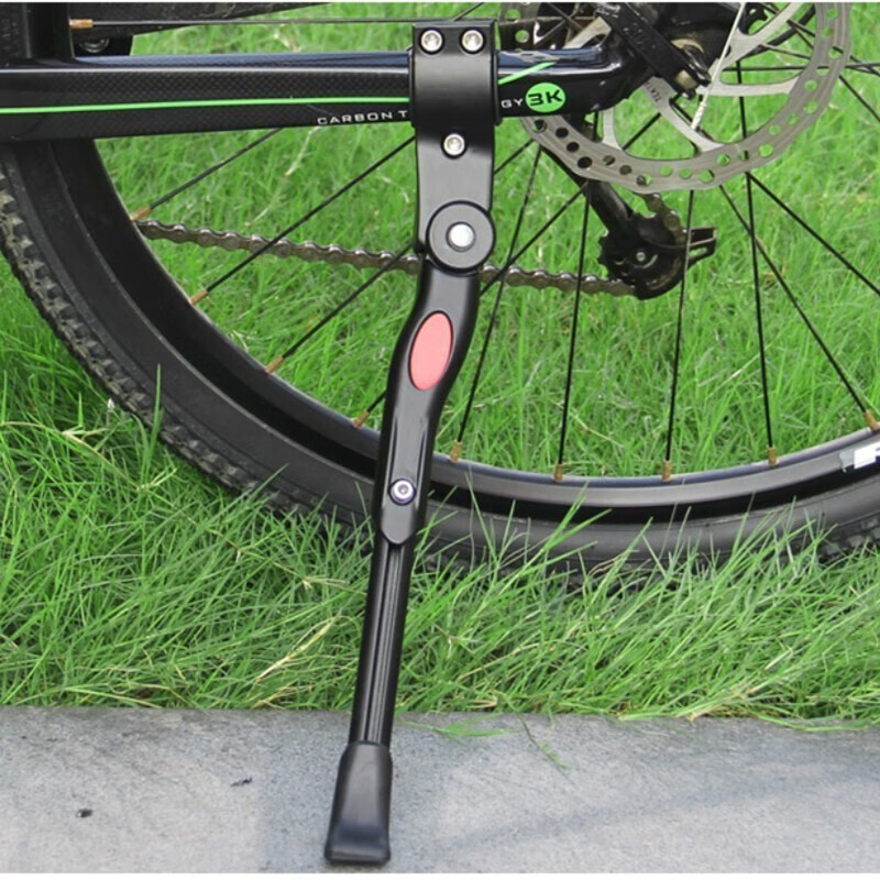 新术铝合金脚撑自行车后支架可调长短山地车26寸自行车边撑边支撑 脚