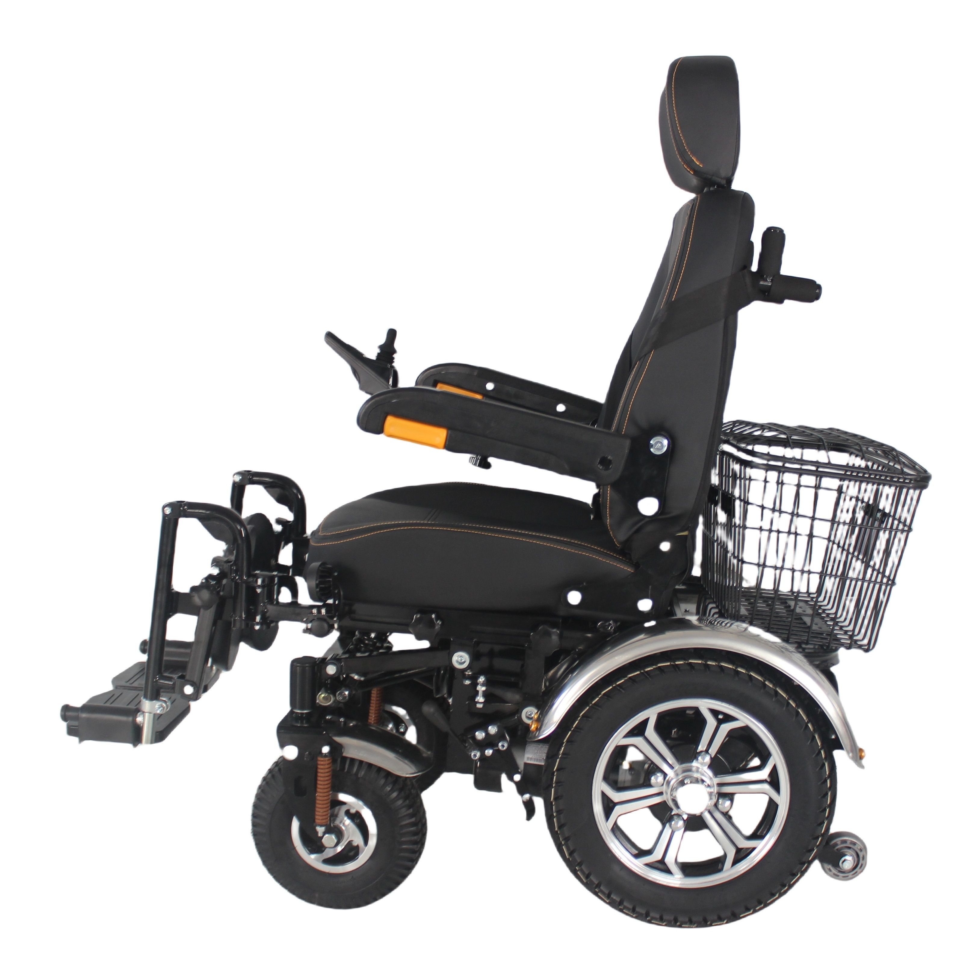 电动轮椅老人越野高续航老年人残疾人代步车高速12公里每小时 黑旋风