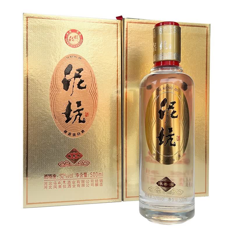 泥坑陈香浓香型白酒52度固态法纯粮酿造传统古法500mlx6礼盒装 52%vol 500mL 6瓶