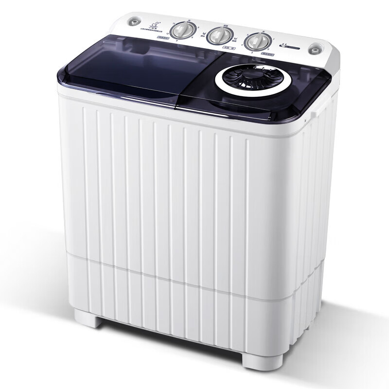 奥克斯（AUX）洗脱大容量半自动洗衣机家用宿舍 双桶双缸半全自动小型洗衣机 半自动洗脱7.5公斤（洗涤4.5公斤+脱水3公斤）