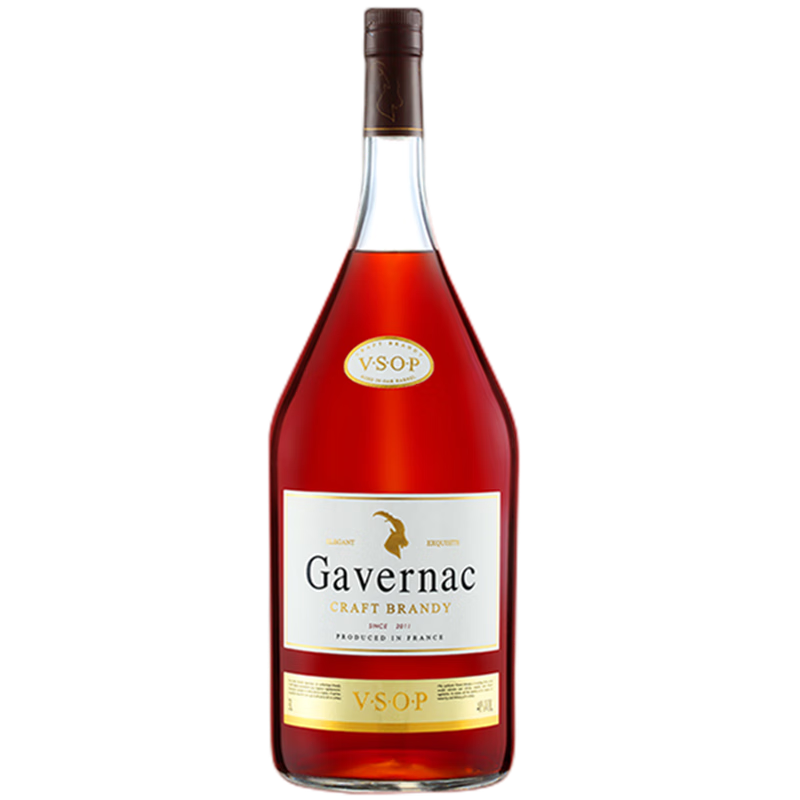 佳运来GAVERNAC VSOP 白兰地 法国原瓶洋酒70CL配郁金香杯一个 700毫升