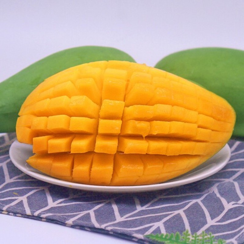 阎小二 玉芒新鲜芒果优选青皮芒果 应季水果 2斤 单果200g以上 2斤单