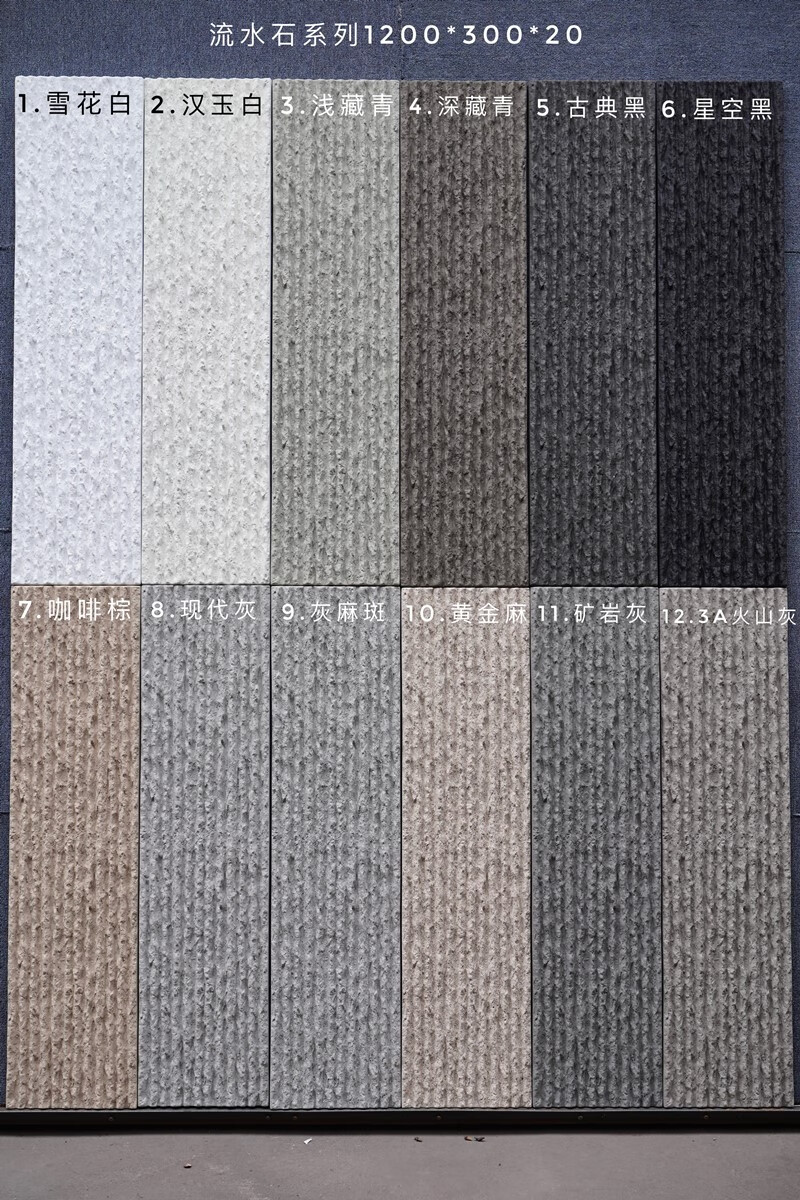 画萌轻质文化石pu流水石聚氨酯石皮人造大理石水流石背景墙毛石外墙皮