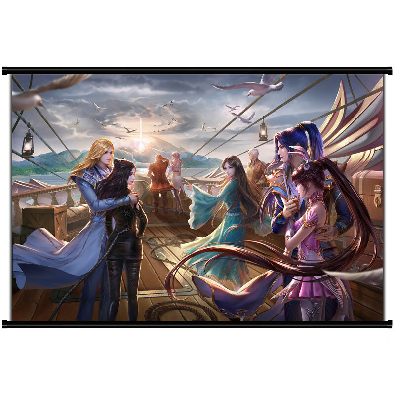 欧凯森斗罗大陆海报定制壁纸墙纸贴纸挂画唐三小舞宁荣荣国漫动漫周边