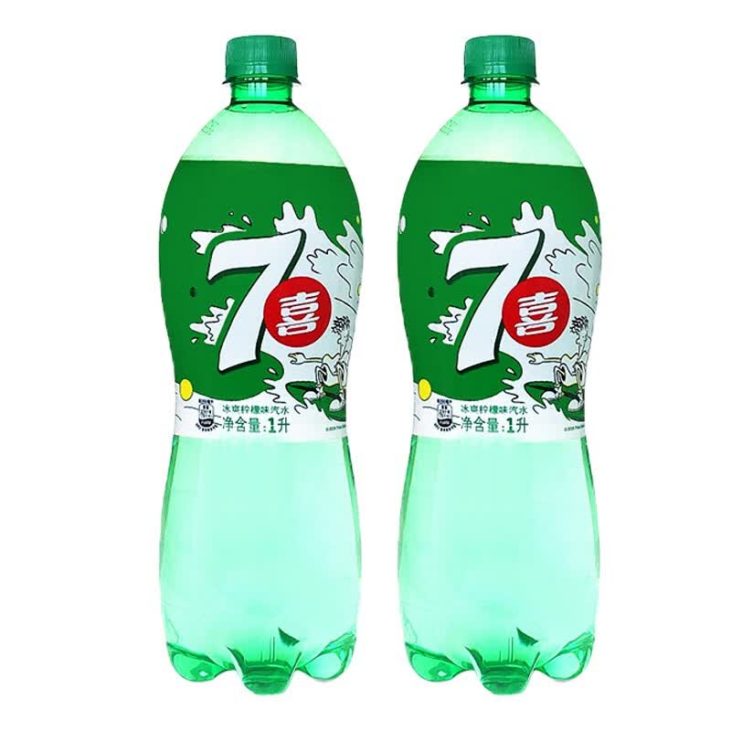 百事可乐1l升瓶装极度碳酸饮料七喜美年达网红汽水大瓶装全家桶饮品