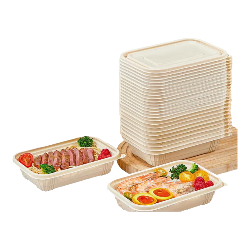 優(yōu)奧（YOUAO）優(yōu)奧一次性飯盒可降解圓形帶蓋加厚食品用打包餐盒碗耐熱 圓形飯盒800ml*20只