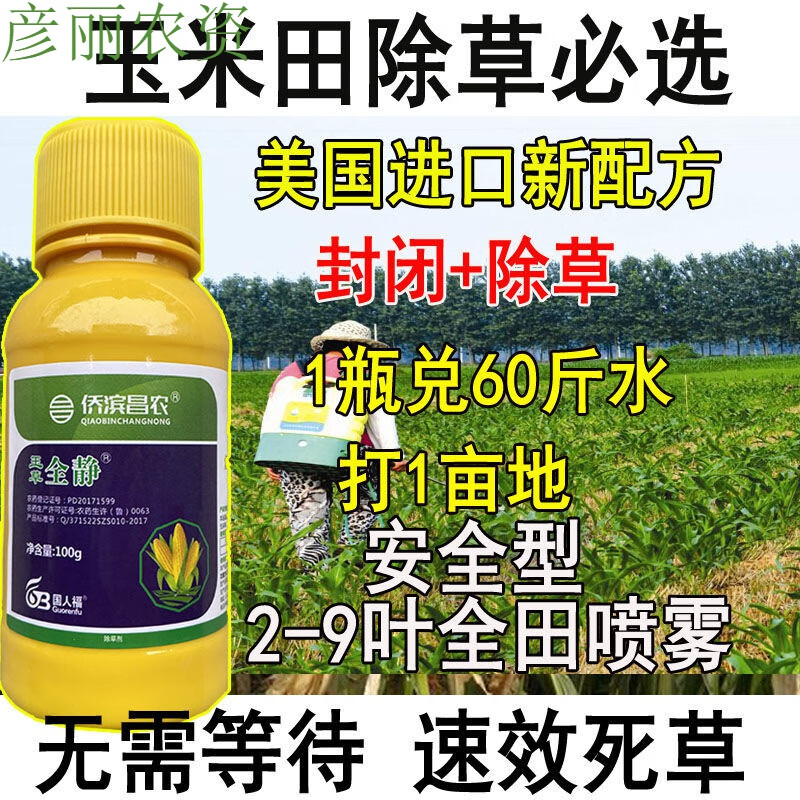 倍打玉米地除草剂玉米田苗后除草剂封地芦苇谷莠子野糜子专用农药除草